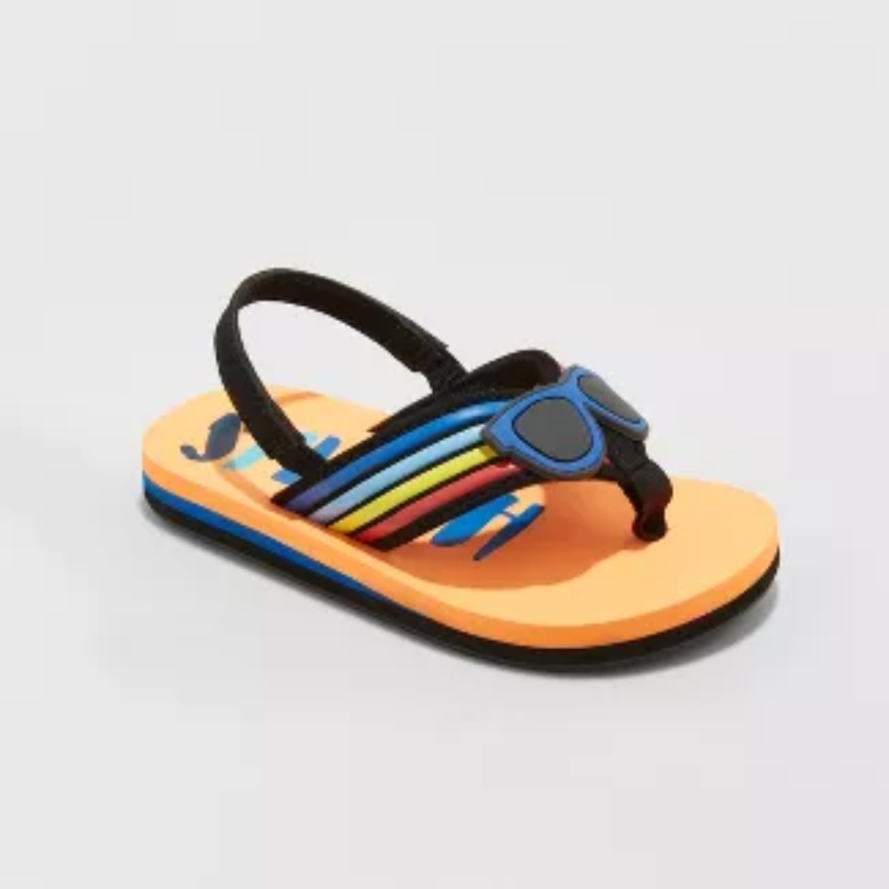 Toddler Boy Buster Flip Flop Sandal, Size S and M